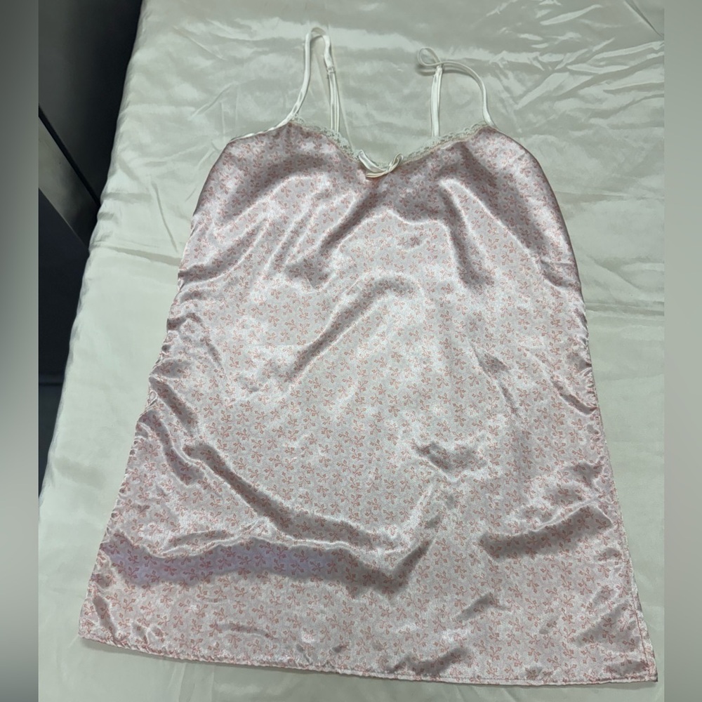 Izod Light Pink Floral Satin Slip